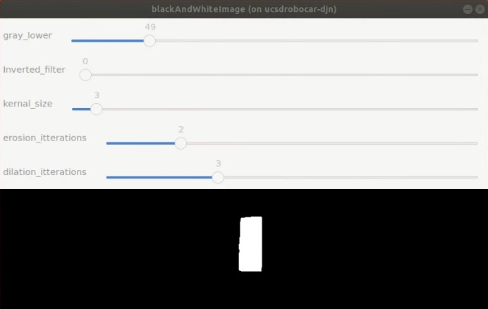 Noise reduction calibration sliders