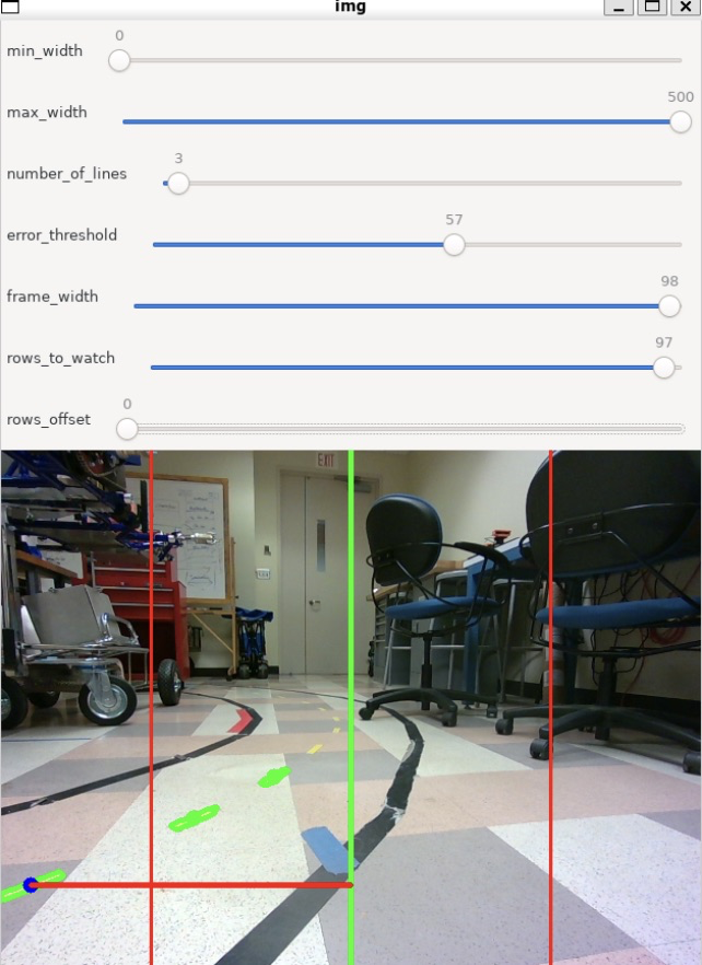 Camera centerline alignment view